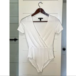 Deep V neck Bodysuit
